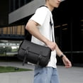 thumbnail image 1 of Lightweight Large Capacity Messenger Bag Made of Waterproof PVC, One-Shoulder Work Shoulder Bag with Multiple Compartments for Office Travel Commute, Adjustable Strap Tote, 1 of 6