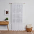thumbnail image 5 of Mainstays Crushed Voile Indoor Single Curtain Panel, White, Polyester, 51"W x 84"L, Adult, 5 of 7