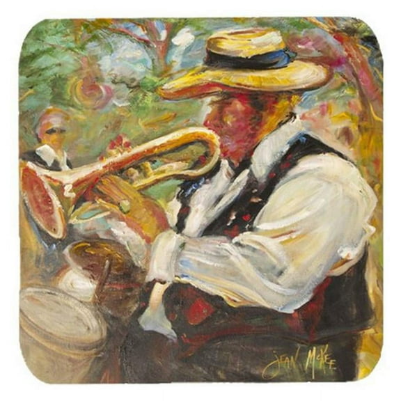 Jazz Trumpet Foam Coasters, Set Of 4