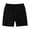Black, variant on Lopecy-Sta Middle Aged Elderly Girls Men's Cotton Summer Casual Shorts Ultra Soft High Waist Sport Shorts