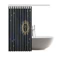 thumbnail image 2 of WOPOP Sun and Moon Stars Shower Curtain, Starry Night Polyester Fabric Shower Curtain Bathroom Sets with Hooks 66x72 Inches, 2 of 3