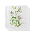 thumbnail image 2 of Lily Green Leaves Placemat Wedding Party Dining Decor Linen Table Mat Kitchen Accessories Table Napkin, 2 of 4