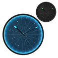 thumbnail image 2 of Indoor 12' Voice-Activated Luminous Decoration Wall Clock With LED Night Light Grid Pattern, 2 of 8