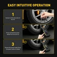 thumbnail image 3 of AUXITO Tire Inflator Portable Air Compressor, 150 PSI Cordless Air Pump with 7800mAh Rechargeable Battery for Car, Truck, Motorcycle Tires & Ball,  Compact Bike Pump, 3 of 14