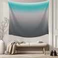 thumbnail image 5 of Turquoise Grey Ombre Tapestry for Bedroom Wall Hanging Tapestry,Teal Modern Geometric Striped Abstract Art Ceiling Backdrop Tapestries Poster Blanket Wall Decor for Teens Room Living Room 51" x 59", 5 of 8