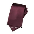thumbnail image 3 of Baberdicy Ties for Men Men's Solid Color Tie Monochrome Polyester Silk Business Formal Wear Casual Multi Occasion Use Black Ties for Men One Size, 3 of 4