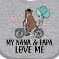 thumbnail image 4 of Inktastic My Nana Papa Love Me Grandchild Boys Baby Bib, 4 of 4