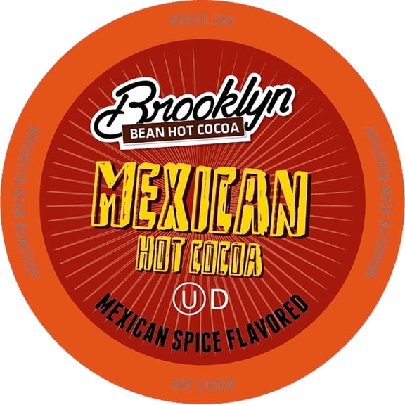 Brooklyn Bean Roastery Mexican Chocolate Hot Cocoa Pods for Single-Serve Coffee Brewers, 40-Pack