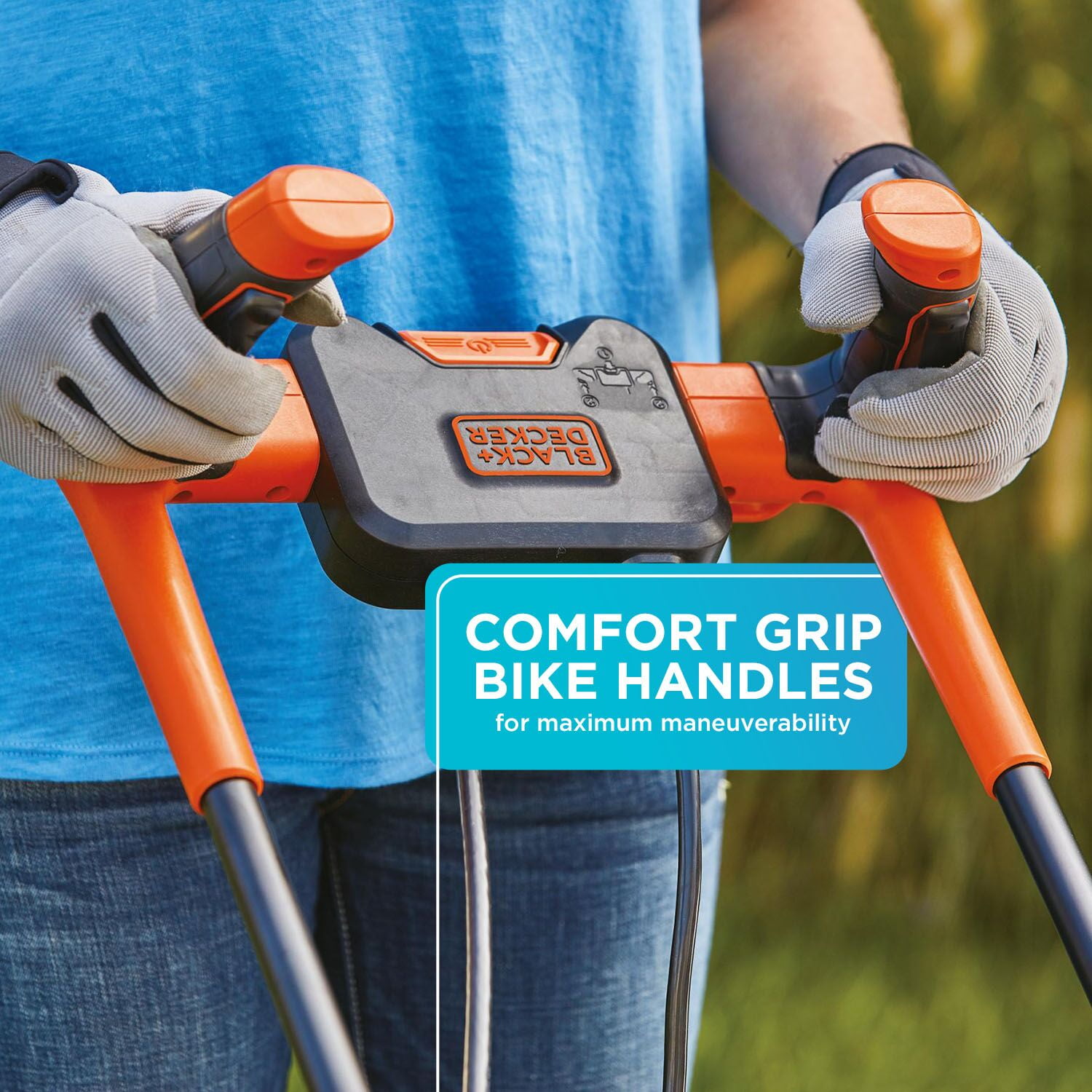 BLACK+DECKER 15 Inch Corded Electric Push Mower with Comfort Grip Handle