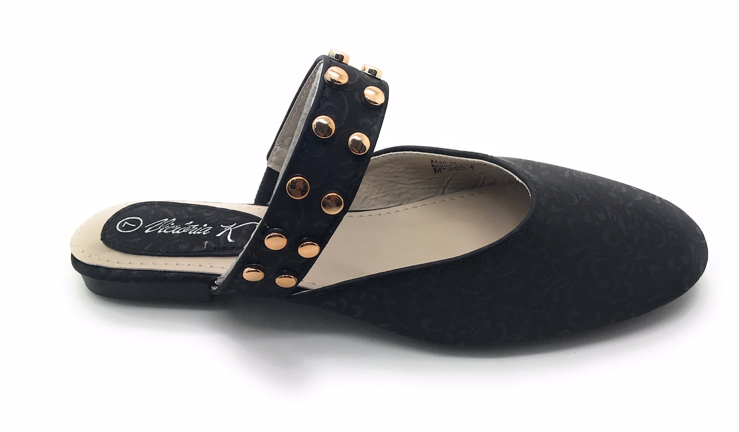 Victoria K Floral Textured Slip On Mules (Women)