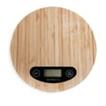 thumbnail image 1 of JS Gourmet - Balance de Cuisine Numérique Ronde avec Écran LCD, en Bambou, 1 of 2