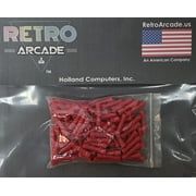 PENN-UNION CORP 100 pack red vinyl insulated 22-18 AWG butt wire splice crimp connector