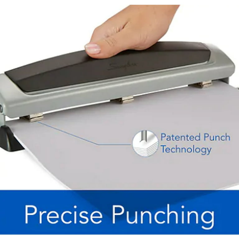 Swingline Precision Pro Desktop Punch, 2-3 Holes, 10 Sheets, Metal  (A7074037) 