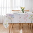 thumbnail image 6 of 60" X 84" Rectangle Tablecloth Summer Floral Tablecloth - Oblong Flower Polyester Table Cover Reusable Water Resistant for Spring Summer Outdoor Picnic Party Holiday Table Decoration, 6 of 6