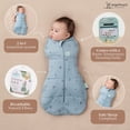 thumbnail image 5 of ergoPouch Cocoon Swaddle to Sleep Sack, Organic Cotton, 0-3 Months (7-13lbs), 0.2 TOG, Warm Temps, Dragonflies, 5 of 9