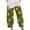 Green, variant on Homenesgenics Summer Black Pants for Women Plus Size Women's Print Casual Loose Wide Leg Trousers Pocket Long Pants