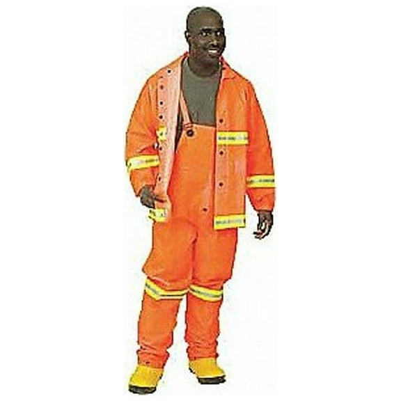Mcr Safety Rain Suit,Jacket/Bib,Class 1, Type O,3XL 2013RX3