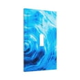 thumbnail image 2 of Kll Blue Shell Wall Plate,Gloss Finish,Standard Size 1 - 5" X 3", Polycarbonate Thermoplastic,Electric Receptacle Plug Covers, 2 of 8