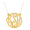 Gold, variant on Personalized Script Monogram Necklace