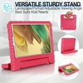 thumbnail image 4 of for Samsung A7 Lite 2021 SM-T220/T225/T227 case, Shockproof, Silicone Rubber EVA Portable Handle Stand Protective Kids Cover Case for Samsung Galaxy Tab A7 Lite 8.7", Rose, 4 of 5