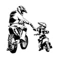 thumbnail image 1 of Calcomanía de pared de Motocross, pegatina de pared de motocicleta, decoración artística de pared, murales para sala de estar, pasillo, dormitorio, L, 1 of 8