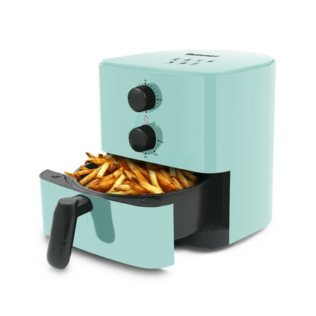 Elite Gourmet 1 qt Air Fryer Blue - Non-Stick, Adjustable Timer/Temperature