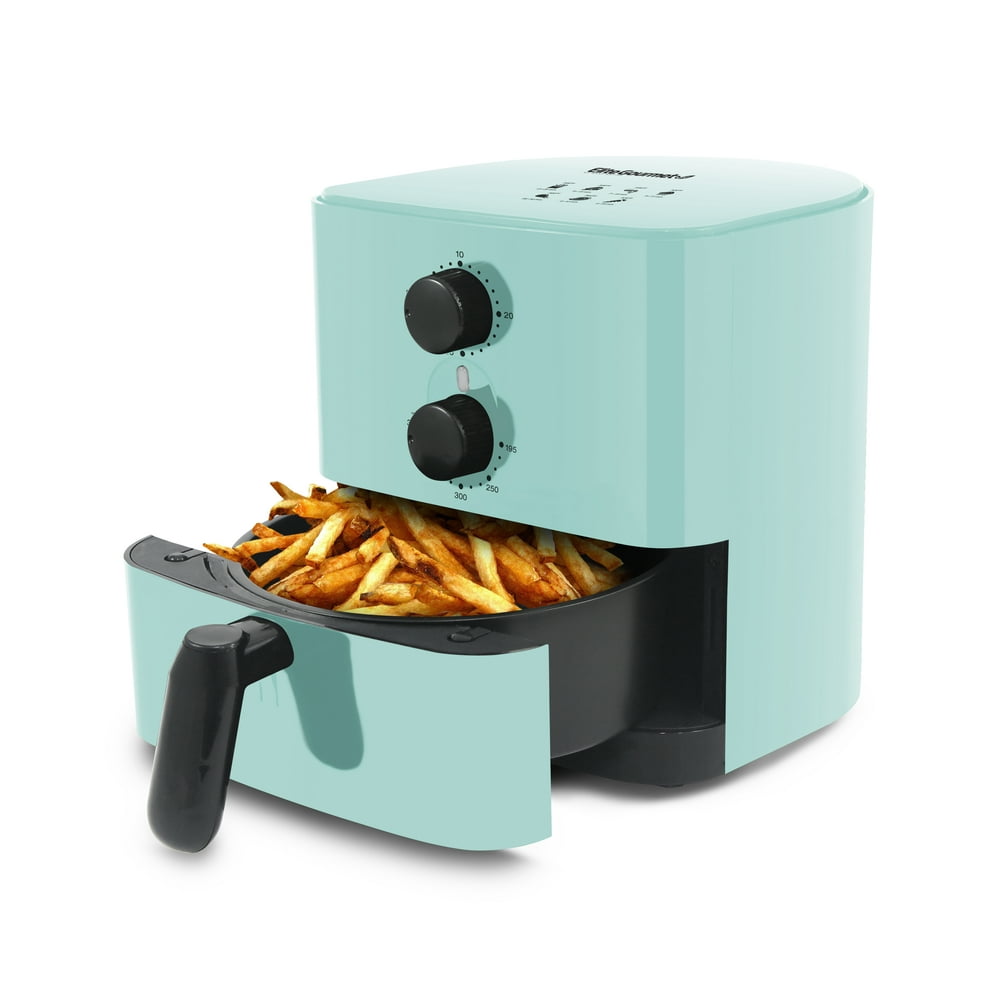 Elite Gourmet 1Qt Air Fryer, Blue
