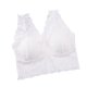 thumbnail image 3 of Sujetador de mujer de encaje Sexy Bralette Girl Elástico con correa de hombro ancha Sujetador Ropa interior de mujer, Blanco Scienceny AP001220-01B, 3 of 7