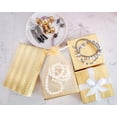 thumbnail image 4 of TheDisplayGuys 25-Pack #75 Cotton Filled Cardboard Paper Jewelry Box Gift Case - Gold Foil (7 1/8" x 5 3/16" x 1 5/16"), 4 of 7