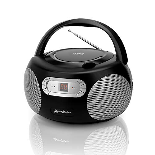Personal Compact Disc Player with Anti-Skip/Anti-Shock ByronStatics Portable CD Player Ever Green not Rechargeable Use AA Batteries Headphone Jack & LCD Display for Car Use Home Travel 