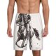 thumbnail image 1 of Balery Cowboy Ride A Horse Pantalones cortos de pijama de punto de algodón para hombre con cinturilla y bolsillos-Medium, 1 of 6