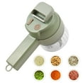 thumbnail image 1 of Picadora de verduras 4 en 1 Juego de picadora de alimentos eléctrica de mano Juego de cortador de ve Tomshoo Picadora de verduras, 1 of 7