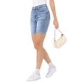 thumbnail image 4 of INSPIRE CHIC Jean Shorts for Women Stretchy Mid Rise Causal Denim Bermuda Shorts S Sky Blue, 4 of 6
