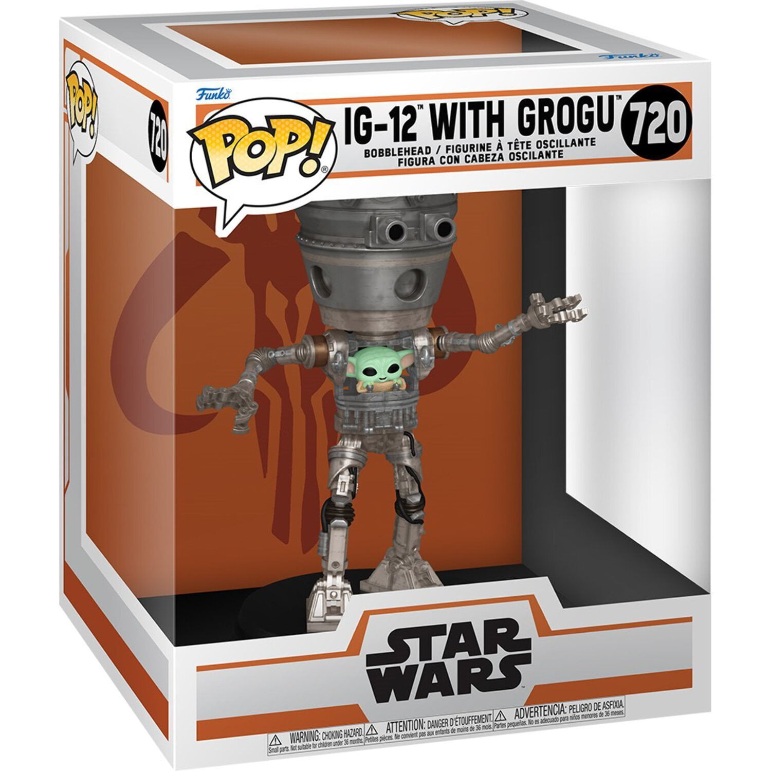 【新品未使用】Funko Pop! デラックス スターウォーズ IG-12 Star Wars:The Mandalorian IG-12 with Grogu Deluxe Pop! Vinyl