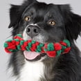 thumbnail image 4 of GOOHOCHY Juguete masticable para cachorros con forma de hueso, juguete para la muela, estilo navideño, de cuerda de algodón., 4 of 8