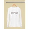 thumbnail image 3 of Creepy Dripping Font Halloween Graphic - Women's Long Sleeve, 3 of 4