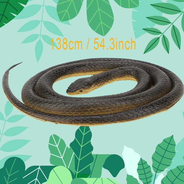 Serpiente de simulación, serpiente de simulación de plástico blando Modelo de serpiente de simulación Serpiente falsa Rendimiento finamente afinado