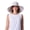 Natural Modern Herringbone, variant on Coolibar Women's Beach Hat - UPF 50+ Sun Protection - Brittany in Denim Blue Chambray
