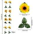 thumbnail image 3 of 3 Pack Artificial Sunflower Garland, 7.5ft/Strand Silk Sunflowers Hanging Vines Flowers with Green Leaves for Room Kitchen Garden Birthday Wedding Baby Shower Party Table Decor Large, 3 of 5