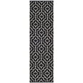 thumbnail image 2 of SAFAVIEH Montauk Raeyln Geometric Cotton Runner Rug, Black/Ivory, 2'3" x 7', 2 of 7