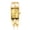 Gold Case & Gold Dial, variant on Golden Bangle Watch with Black Dial – Elegant Rectangular Stainless Steel Cuff Watch for Women