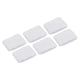 thumbnail image 1 of Uxcell 6Pcs 3.15x1.97" Muñequeras deportivas absorbentes de tenis color blanco, 1 of 5