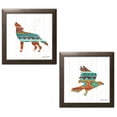 thumbnail image 2 of Gango Home Decor Southwestern Vibes III & VI; Two 12x12in Art Prints in Brown Frames, 2 of 6