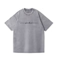 thumbnail image 3 of Graphic Tennis Tees for Women Versatile Women's Washed Oversized T Shirt with Drop Shoulder Casual Fit for Everyday Comfort Easy Styling Gray 3XL, 3 of 3
