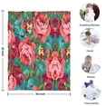 thumbnail image 4 of Pioneer Flower Floral Print Pattern Blanket,Comfortable Soft Lamb Wool Throw Blanket,All Season,Warm Lightweight Blankets for Sofa Bed Couch Living Room Chair,30"x40", 4 of 4