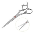 thumbnail image 4 of Hair Scissors Hair Cutting Scissors Stainless Steel Razor Hair Trimming Scissors 6.5" Long Silver Tone, 4 of 6