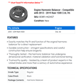 thumbnail image 2 of Engine Harmonic Balancer - Compatible with 2013 - 2019 Ram 1500 3.6L V6 2014 2015 2016 2017 2018, 2 of 2