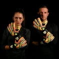 thumbnail image 3 of Renegade GK Fury Volt Goalie Gloves with Pro-Tek Finger Spines | 4mm Giga Grip & 4mm Duratek | Neon Yellow, Orange, Black Soccer Goalkeeper Gloves (Size 6, Youth, Flat Gecko Cut, Level 4), 3 of 5