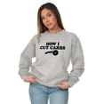 thumbnail image 3 of How Cut Carbs Cutter Foodie Pizza Sweatshirt for Men or Women Brisco Brands X, 3 of 6