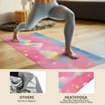 thumbnail image 4 of Colorful Cloud Star Pattern Hot Yoga Mat Towel Non Slip for Hot Yoga - Quick-Drying Yoga Mat Cover with 4 Corner Pockets with Travel Bag - Hot Yoga Towel Non Slip Grip Moisture Wicking Sweat 70"x26", 4 of 6